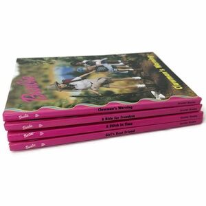 Vintage Mattel Barbie & Friends Book Club Books Lot of 4 1998 1999